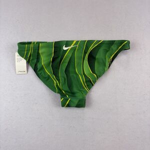 Nike Swim Bikini Bottom Womens 36 Green NWT Tie String (only Bottoms)